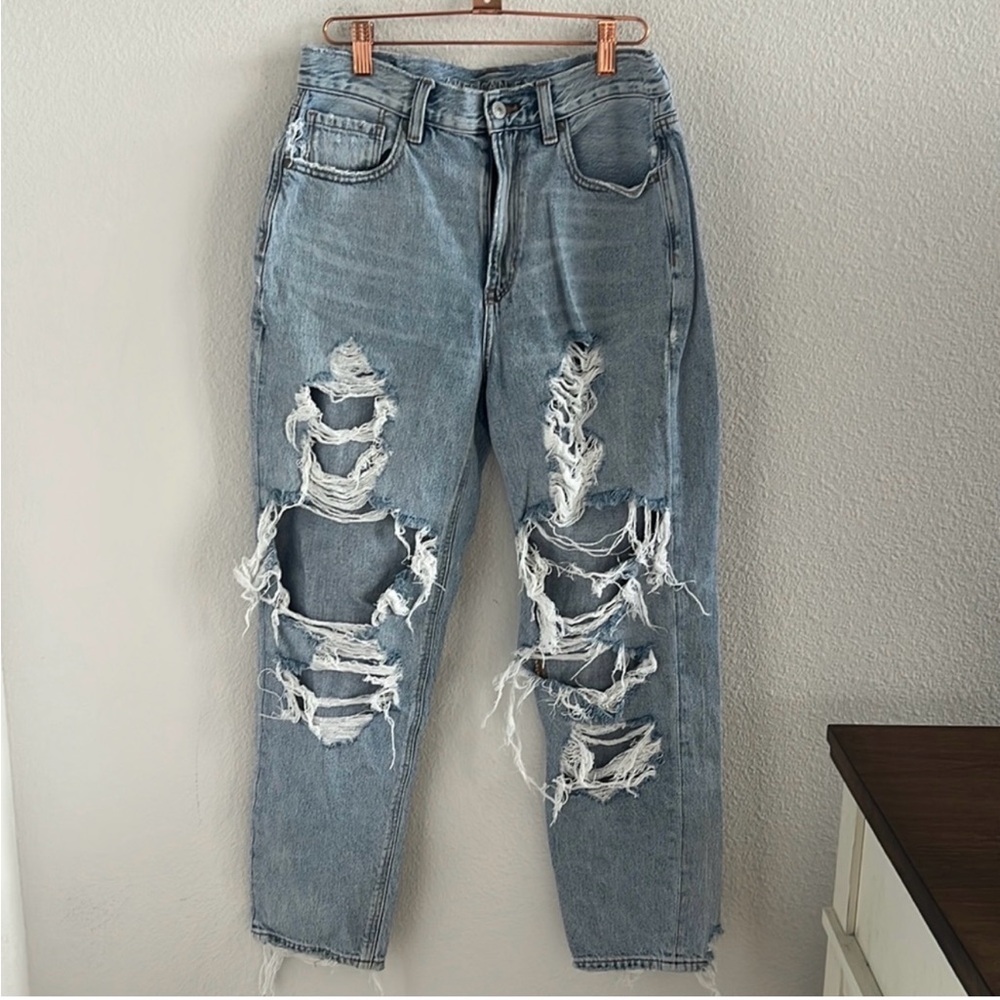 American Eagle Blowout Distressed Mom Jean Festival Summer 6